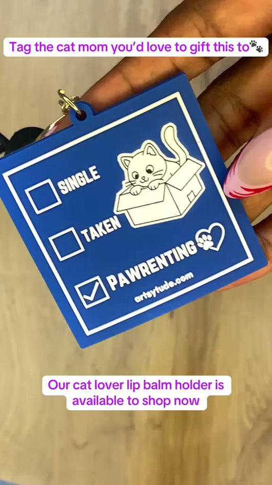 Single, Taken, Pawrenting CATS - Key chain
