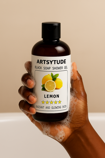 Lemon Black Soap Shower Gel