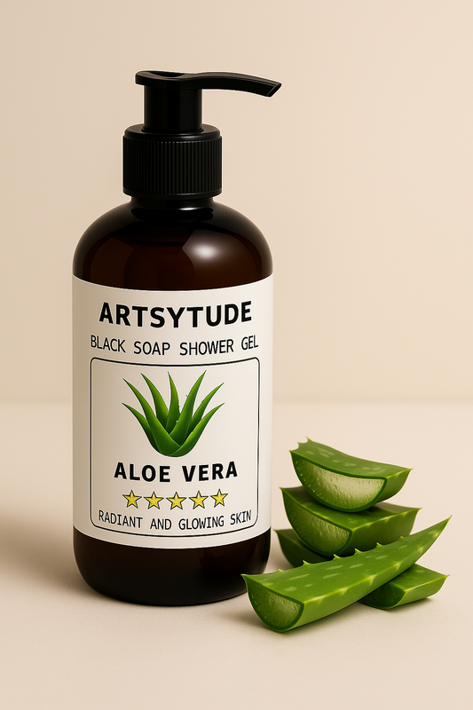 Aloe Vera Black Soap Shower Gel