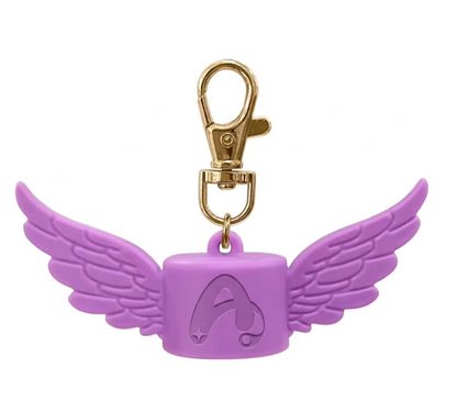 Silicone lip balm holder key chain ring
